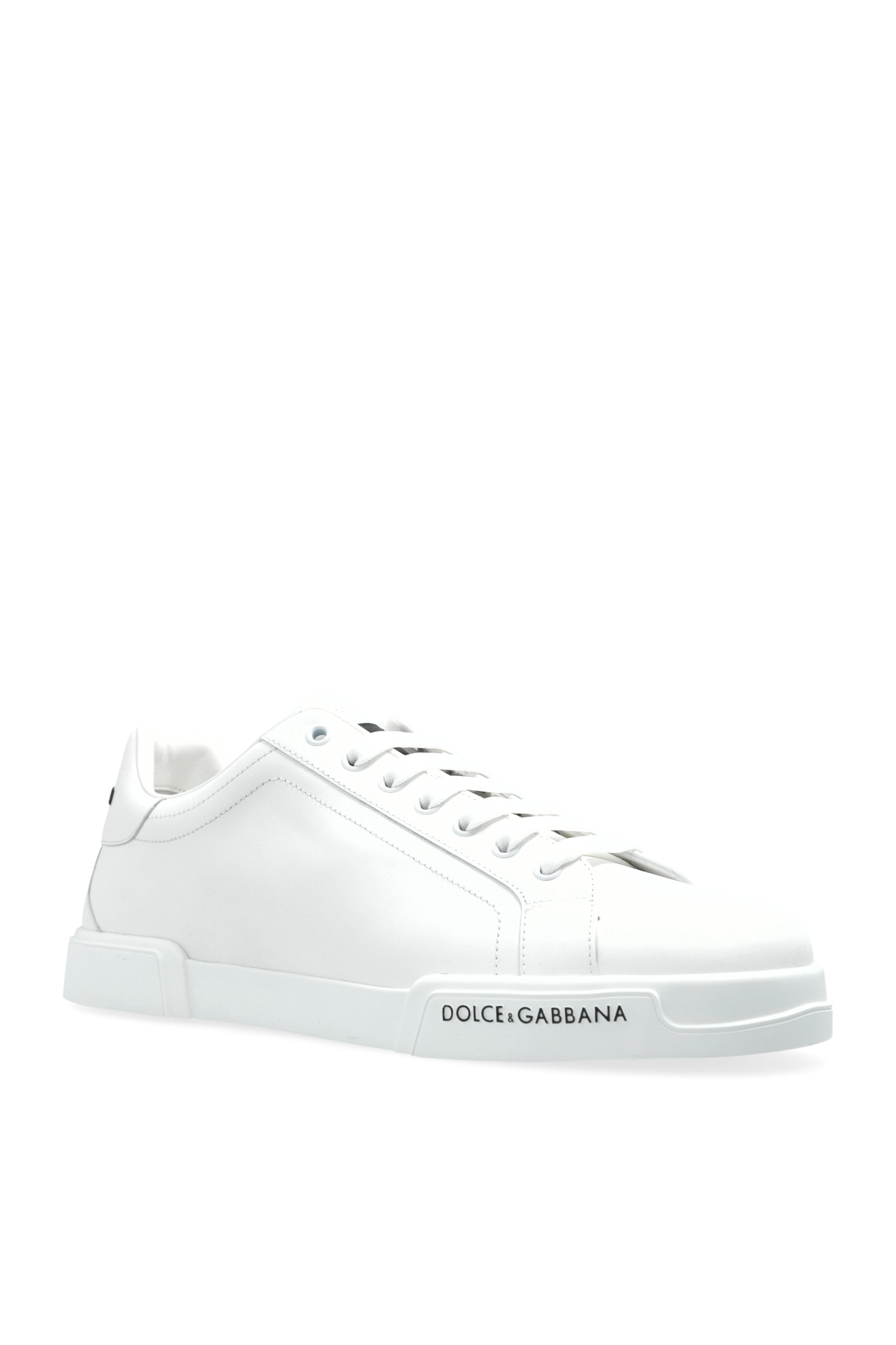 スニーカー Dolce & Gabbana 'Portofino' sneakers (CK2330A1065 80001) Portofino sneakers in calfskin and patent leather in